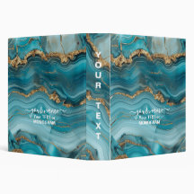 Türkis und Gold Glitzer Agate