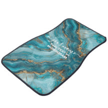 Türkis und Gold Glitzer Agate