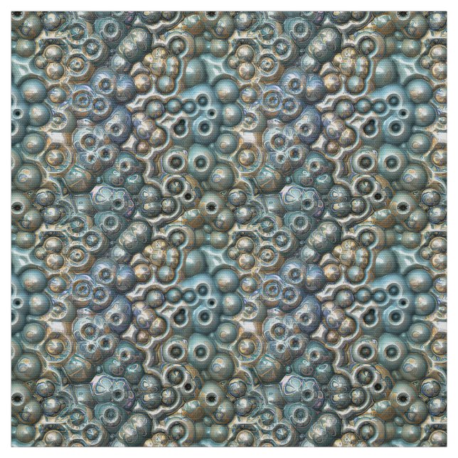 Türkis- und Goldmuster Stoff (Muster)