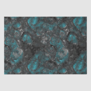 Türkis und Grau Seidenpapier