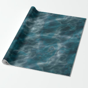 Türkis und graues Wasser Geschenkpapier