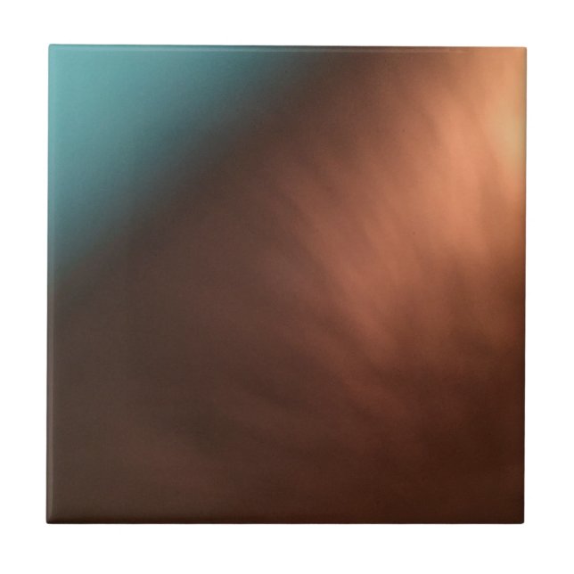 Türkis und Kupfer-braune Fliesen (Vorderseite)
