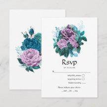 Türkis und Lavender Floral Wedding