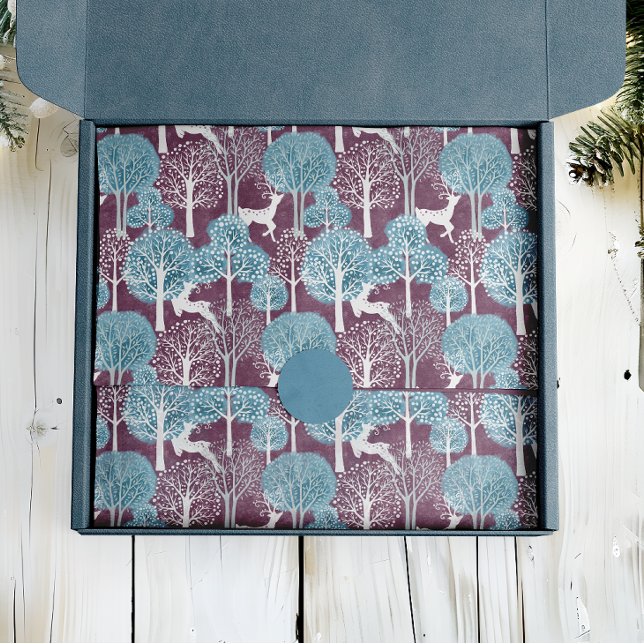 Türkis und Lila Urlaub im Hirschdorf Seidenpapier (Von Creator hochgeladen)