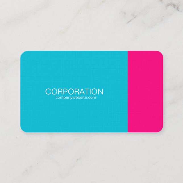 Türkis und noble Visitenkarte des Rosas (Vorderseite)