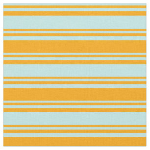 Türkis- und Orangefärbte Linien Stoff