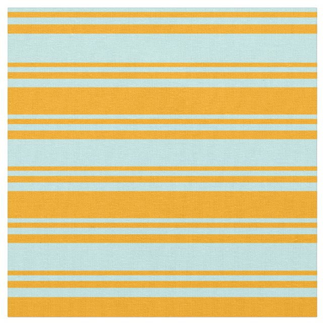 Türkis- und Orangefärbte Linien Stoff (Nahaufnahme)