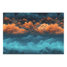 Türkis- und Orangenhimmelschlammkolonie