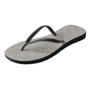 Türkis und Peach Flip Flops