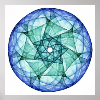 Türkis und Saphire Poster