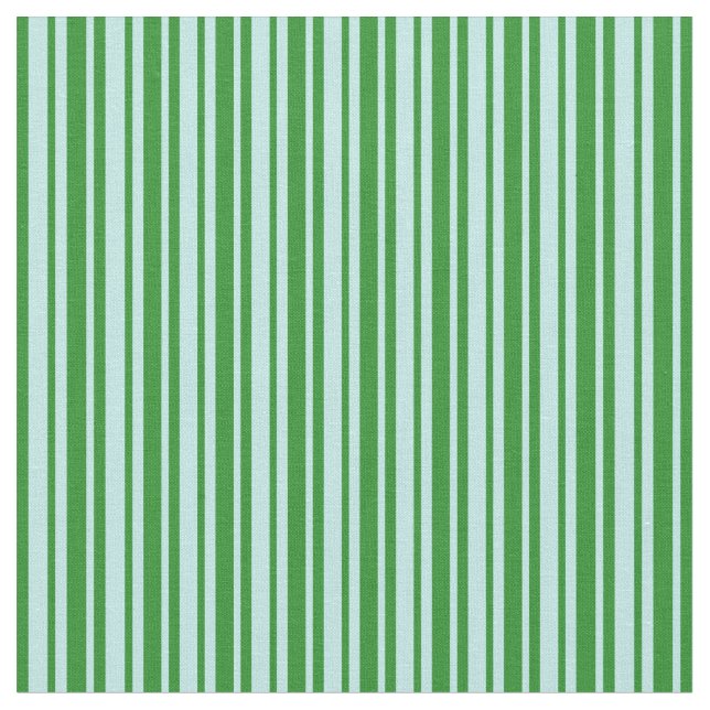 Türkis- und Waldgrün-Linien/Streifen-Muster Stoff (Nahaufnahme)