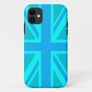 Türkis Union Jack British Flag Case-Mate iPhone Hülle