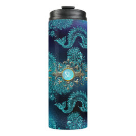 Türkis Vintag Mermaid Thermosbecher
