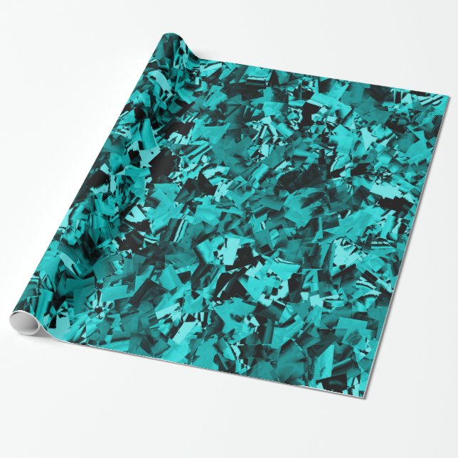 Türkis-Wahn... Geschenkpapier (Ungerollt)