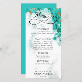 Türkis Watercolor Geode