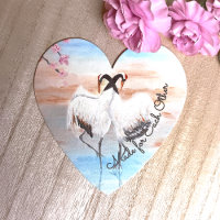 Türkis White Beige asiatische Tancho Cranes