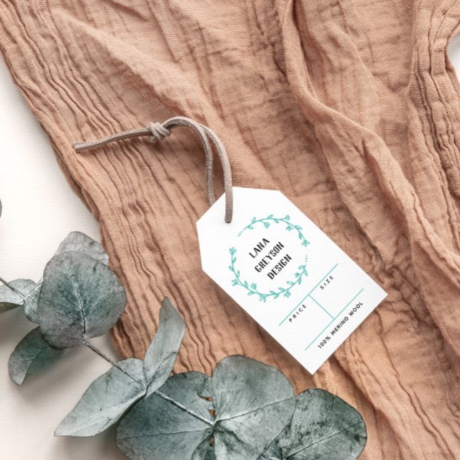 Türkis Wreath Social Media Preis Geschenktasten Geschenkanhänger (Von Creator hochgeladen)