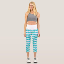 Türkis Yoga-Hosen Leggings