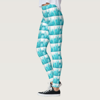 Türkis Yoga-Hosen Leggings