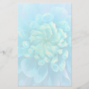 Türkisblau-Dahlia-Blume in Wasserfarbe Briefpapier