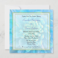 Türkisblau-Dahlia-Blume in Watercolor Wedding