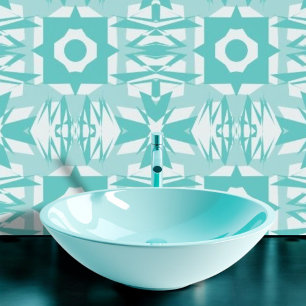 Türkisblau Harmonie Tapete