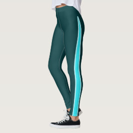 Türkisblau mit hellen Aquamarinen Akzenten Leggings