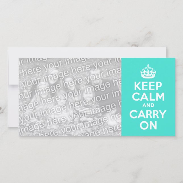 Türkisblau ruhig bleiben und weiter fahren (Vorderseite)