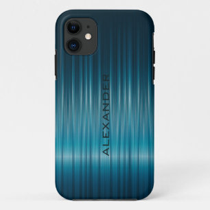 Türkisblau-Shiny-Carbon-Faserlook Case-Mate iPhone Hülle