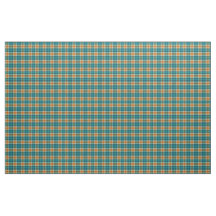 Türkisblau und Gelb Tartan Kariert