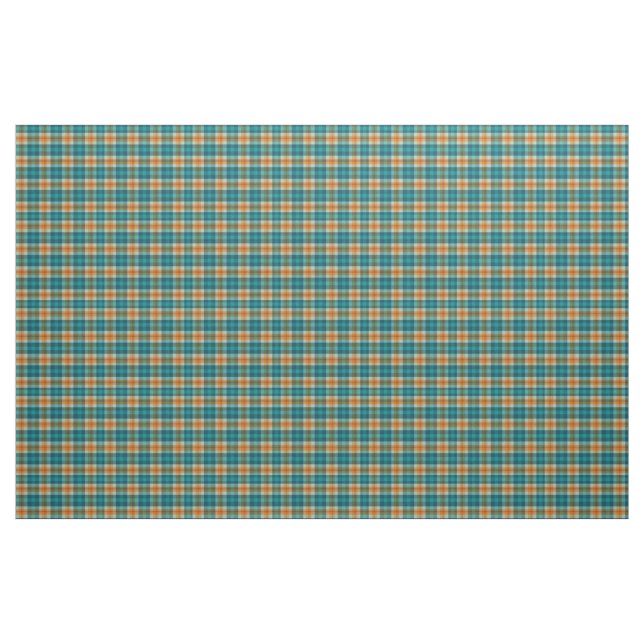 Türkisblau und Gelb Tartan Kariert Stoff (Fat Quarter (45,7 x 55,9 cm))