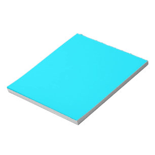 Türkisblaue Farbe Türkis Himmelblau anpassen Notizblock