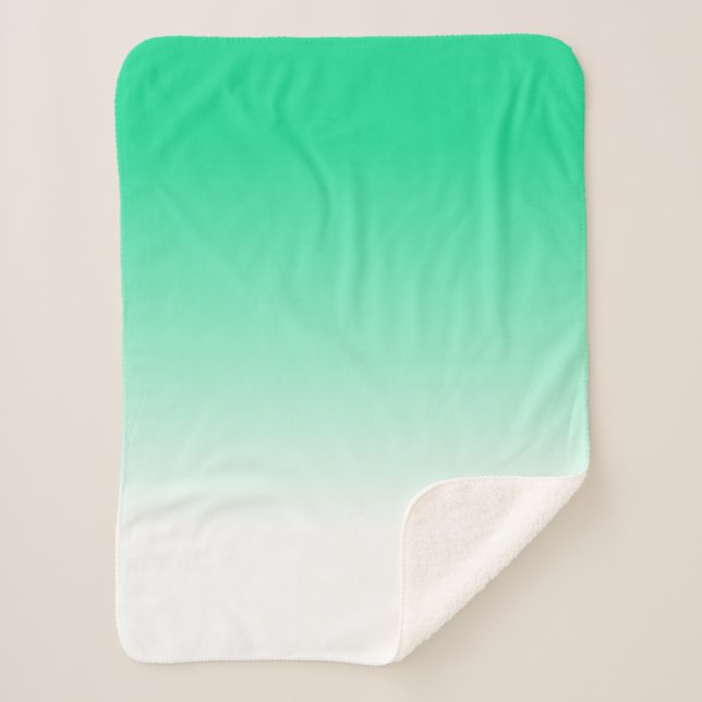Türkisblaue Farben Minimalistische Decken (Vorderseite)