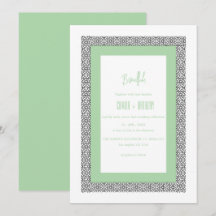 Türkisblaue geometrische Hochzeit