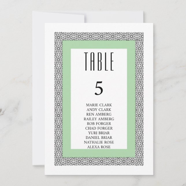 Türkisblaue geometrische Hochzeit Einladung (Vorderseite)