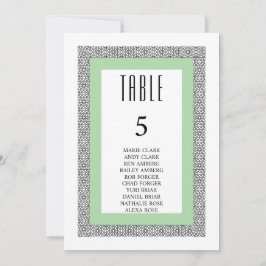 Türkisblaue geometrische Hochzeit Einladung