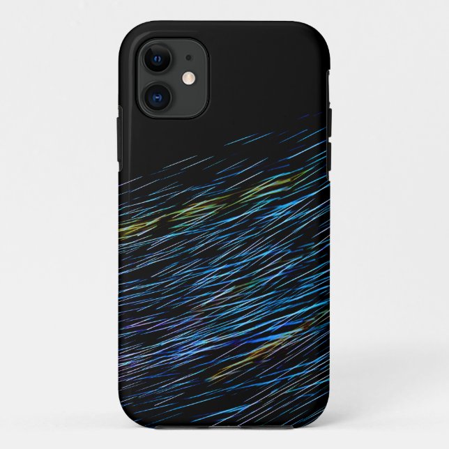 Türkisblaue Lichtmalerei 1 Case-Mate iPhone Hülle (Rückseite)
