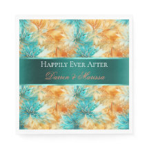 Türkisblaue Mandarine Blume Hochzeit