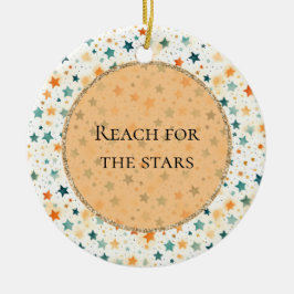 Türkisblaue Mandarine Whimsiksteine Keramik Ornament