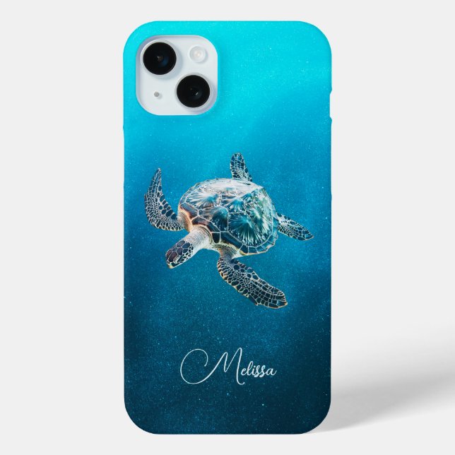 Türkisblaue Schildkröte | Küste Case-Mate iPhone Hülle (Rückseite)