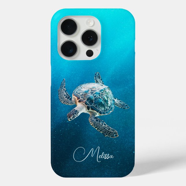 Türkisblaue Schildkröte | Küste Case-Mate iPhone Hülle (Rückseite)