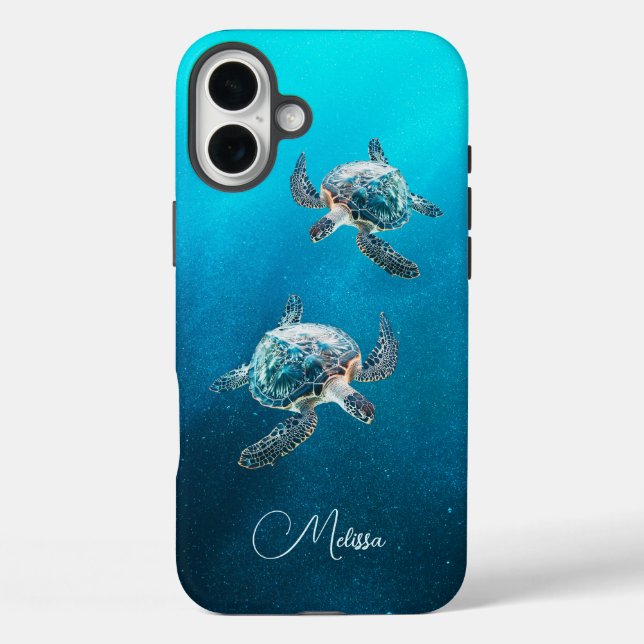 Türkisblaue Schildkröte | Küste Case-Mate iPhone Hülle (Rückseite)