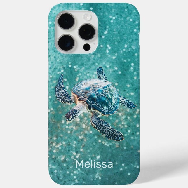 Türkisblaue Schildkröte | Küste Case-Mate iPhone Hülle (Rückseite)