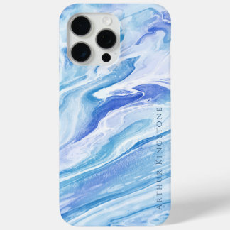 Türkisblaue Seascape-Marmor individuell anpassbar Case-Mate iPhone Hülle