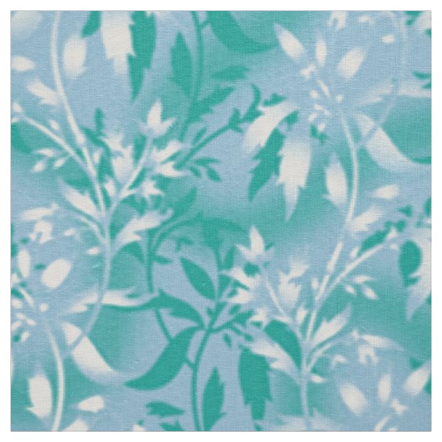 Türkisblaue Tapete. Red Steam Textile Stoff (Muster)