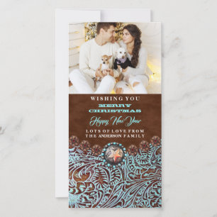 Türkisbraun Western Land Weihnachten Foto