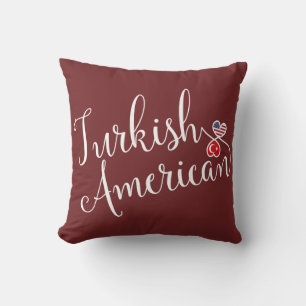 Türkisch-Amerikanischer Herzkissen-Kissen Kissen