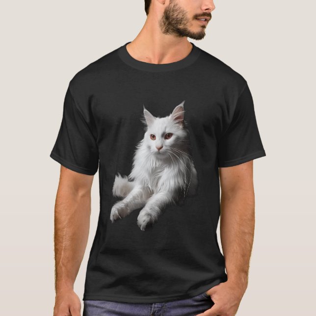 Türkisch Angora Katze T-Shirt (Vorderseite)