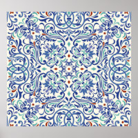 Türkisch farbig: Endlose Tile Elegance.