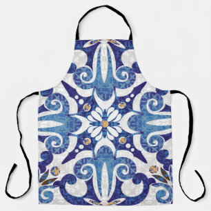 Türkisch farbig: Vintages Ostmuster Schürze